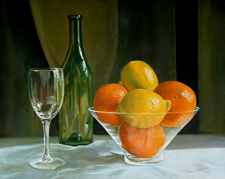 Study; Fruit and Glass